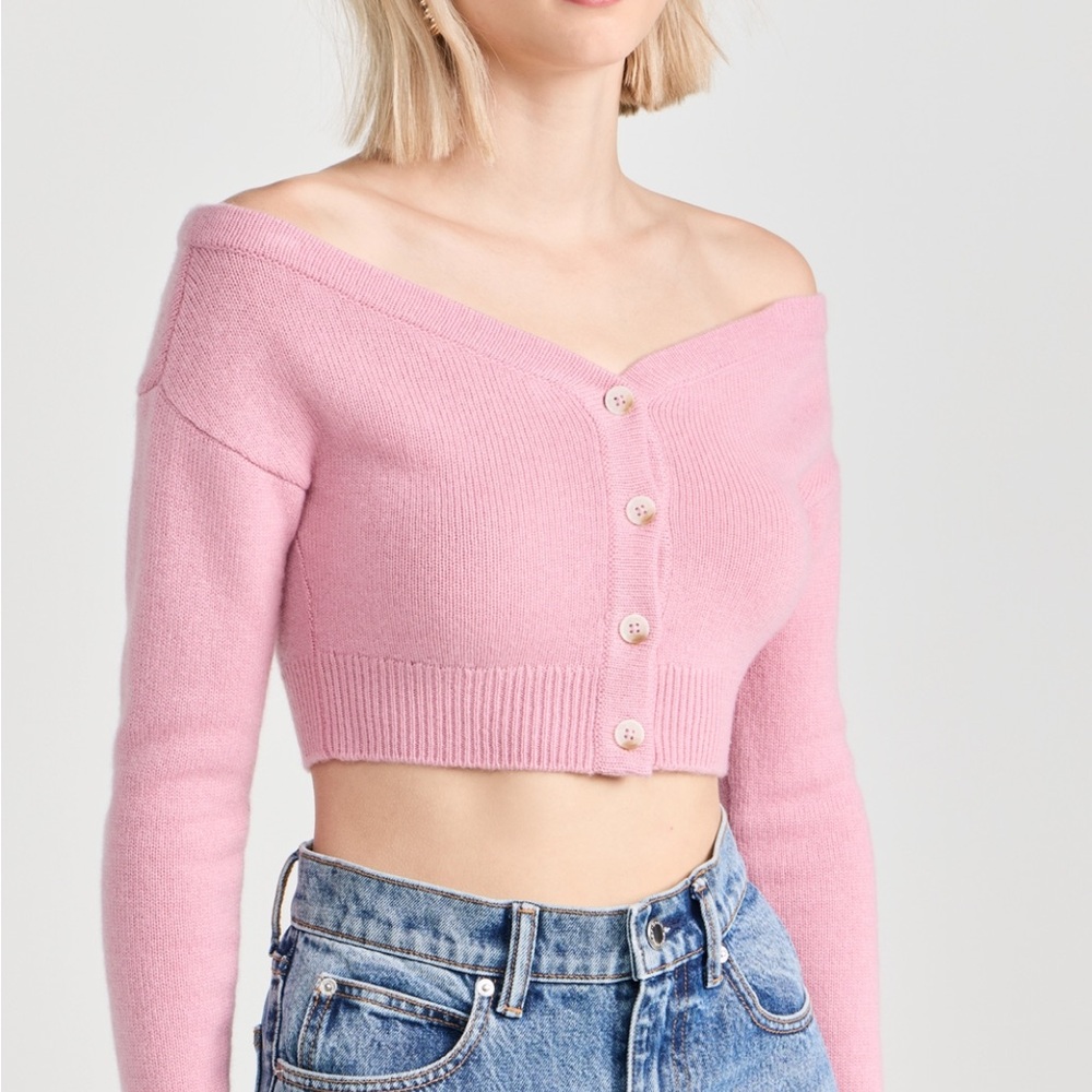 Reformation Blush Off-Shoulder Sweater